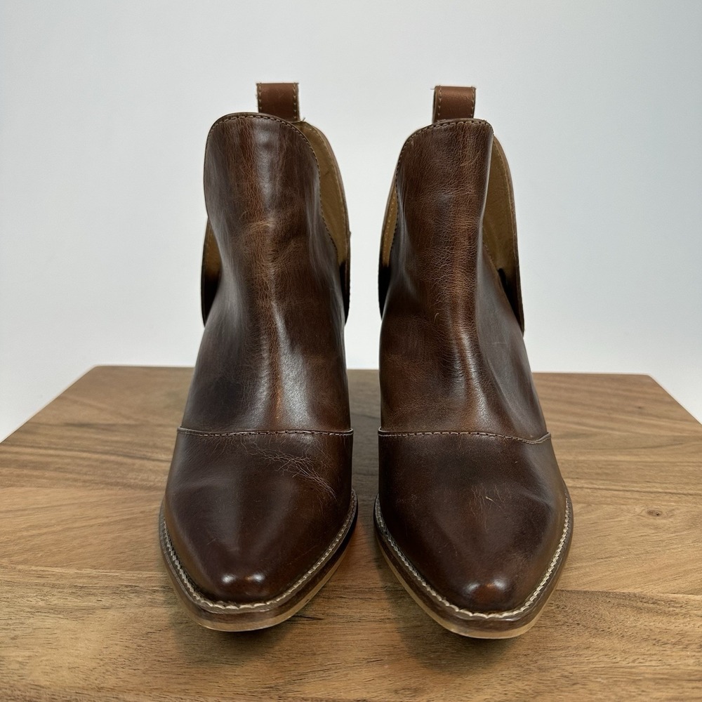 New Womens Nocona‎ Micki Cowhide 7" Snip Toe Ankle Boots Bootie Shoes Size 10 - Picture 3 of 8